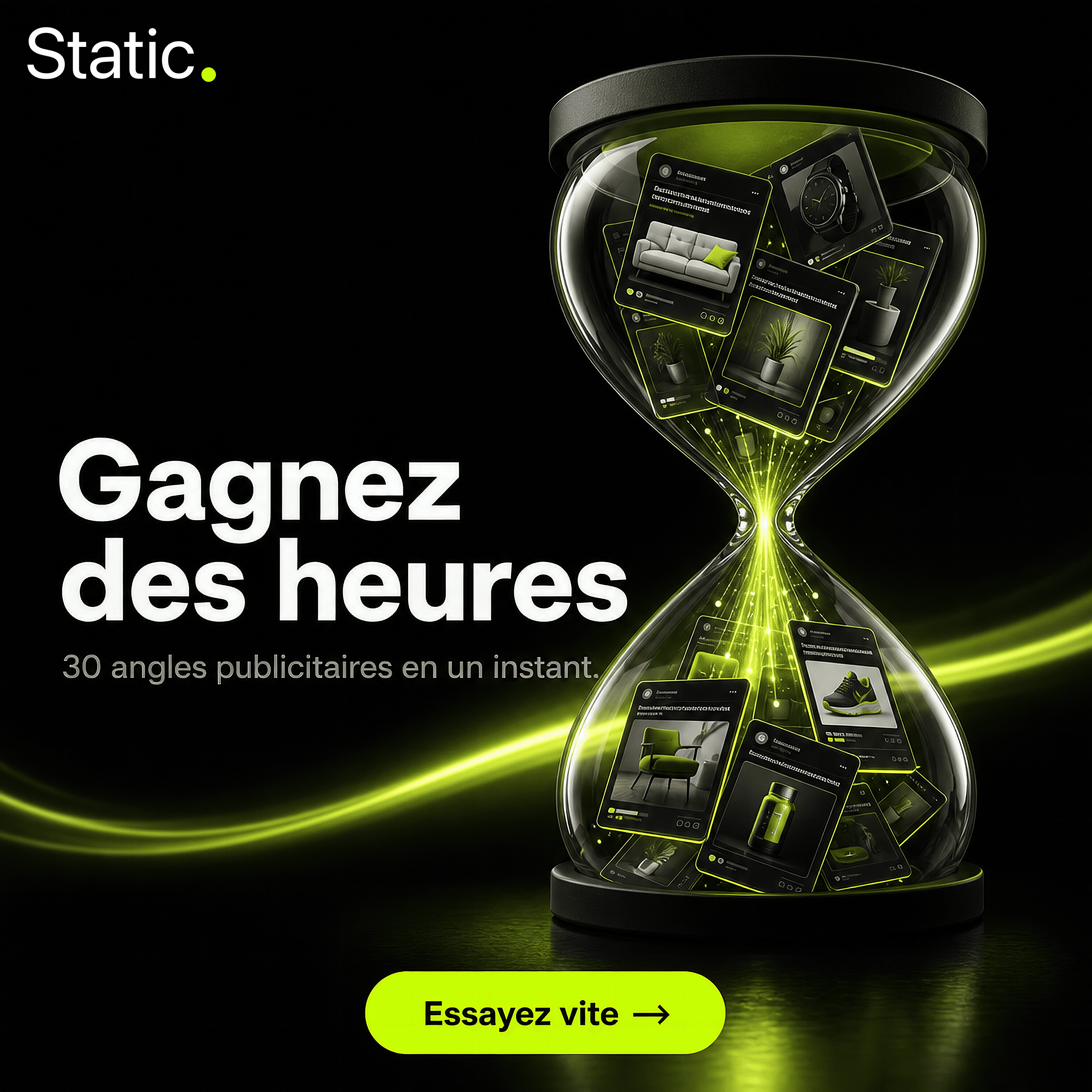 Static ad example 1 generated from real customer language