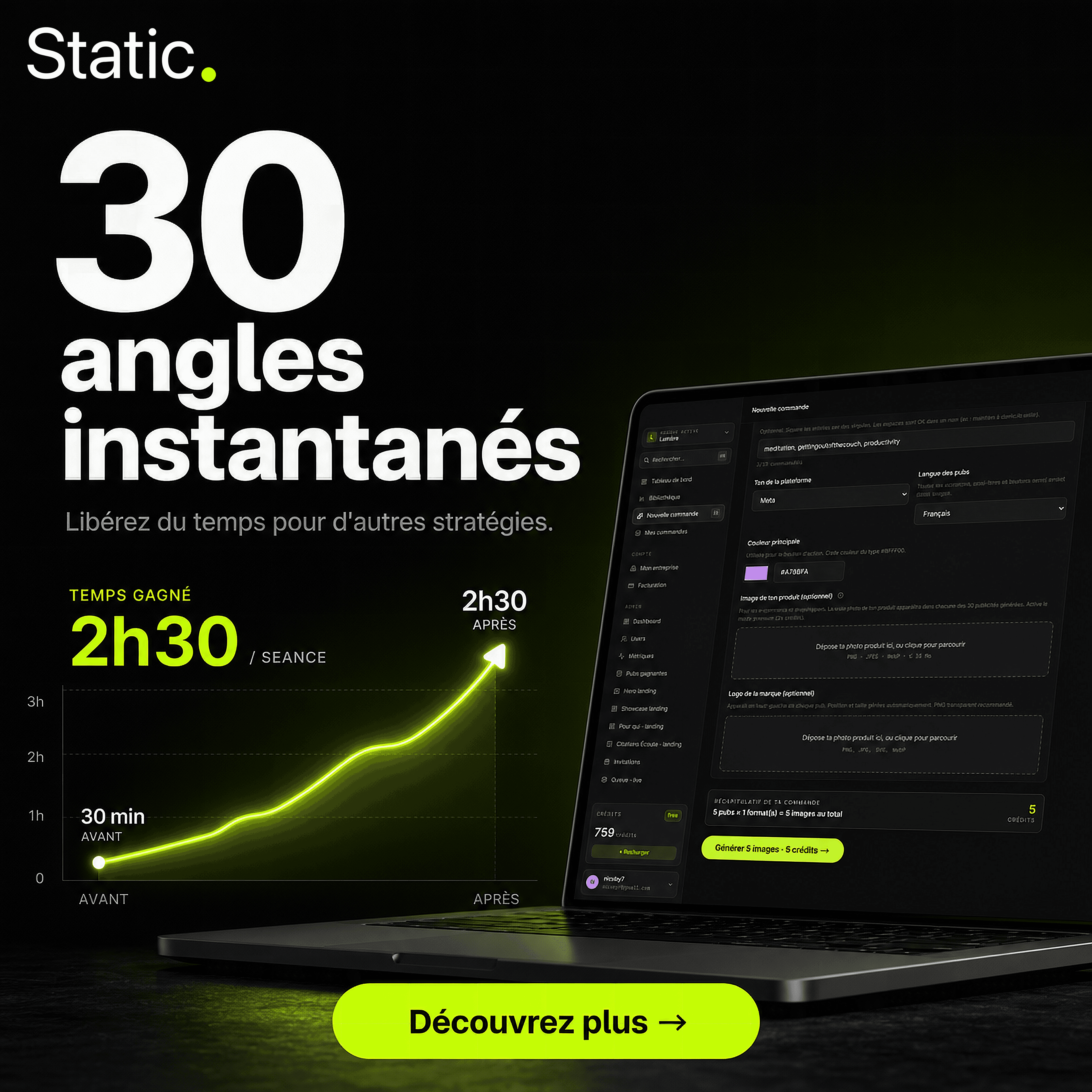 Static ad example 2 generated from real customer language